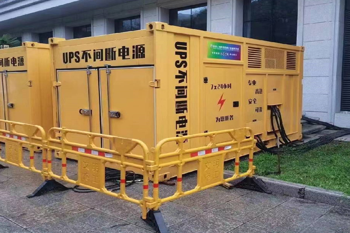 延边朝鲜族发电机租赁施工现场