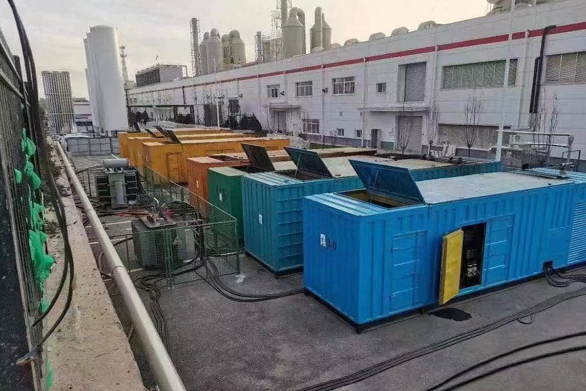 延边朝鲜族发电机租赁施工现场